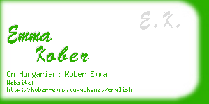 emma kober business card